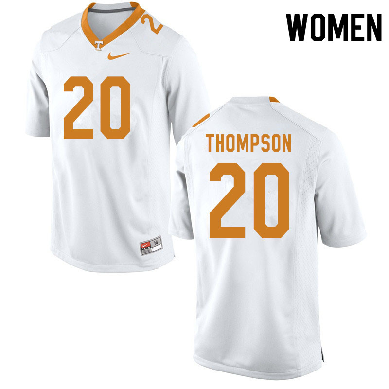 Women #20 Bryce Thompson Tennessee Volunteers College Football Jerseys Sale-White